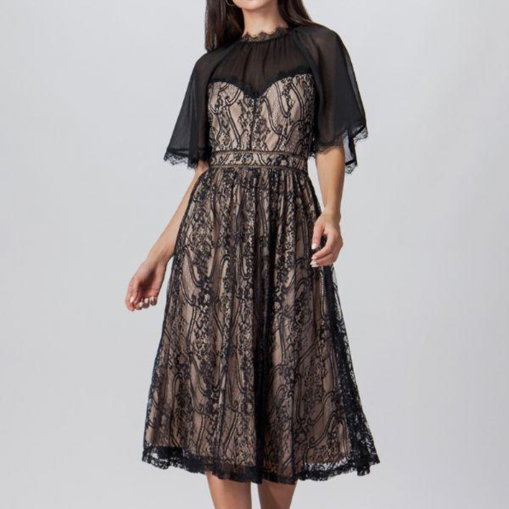 Lace midi dress